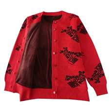 2024秋冬新款中老年男女款加绒加厚30%羊毛开衫，女装羊毛衫，衣恋羊绒