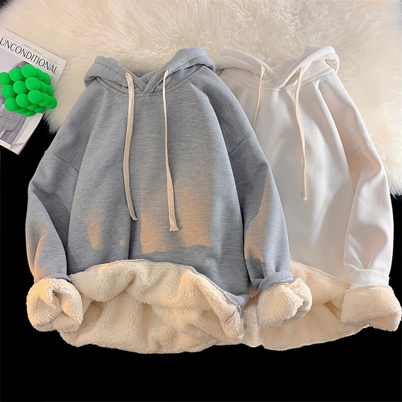 8XL-M羊羔绒卫衣男秋冬加肥加大码胖子连帽卫衣WY201-P65控78,男装卫衣,电商D206-1