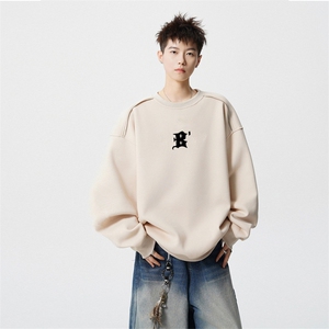 得物供货、重磅420克现货 圆领卫衣宽松HD019-1-WY2681LL-P35图片