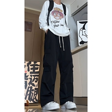 美式工装裤子男秋季新款大口袋直筒时尚潮流休闲裤-A1203TP38控68，男装工装外套，电商B241