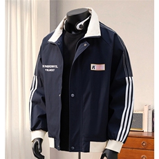 1美式复古印花大码M-5XL面料:聚酯纤维夹克男JK77766P75控98，男装夹克，星座226-2
