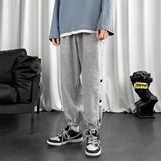 K191P30短句风2024春夏季新品宽松休闲大码九分裤哈伦裤潮流青年，男装休闲裤，电商A026-1