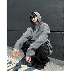 套头针织衫男士女韩版潮流连帽宽松帅气2024秋冬ins毛衣MZ486-P53，男装针织衫/毛衣，星座412-3