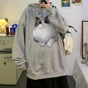 2022潮休闲秋季连帽直筒型卫衣男动物套头新款外套  W5370-P28图片
