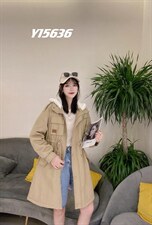 【现货】休闲戴帽长款派克，两个色两个码ml，其它，Moshus摩述