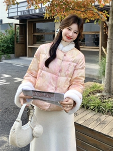 2025年冬季短款新中式短款羽绒服50白鸭绒RF2C290-7802#-P325-K42图片
