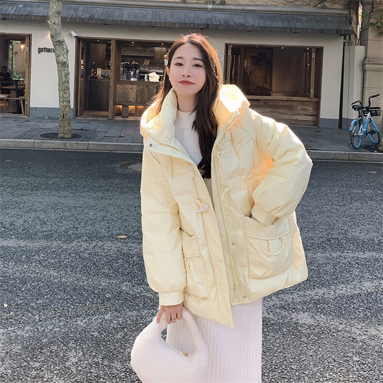 现货主推小个子连帽牛角扣白鸭羽绒服2C236-2221-P225-K328,女装羽绒服,2C236