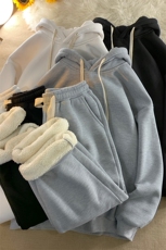8XL-M羊羔绒卫衣套装男裤子两件套加肥加大码TZ301-P120控148，男装休闲套装，电商D206-1