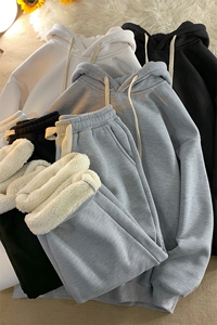 8XL-M羊羔绒卫衣套装男裤子两件套加肥加大码TZ301-P120 控148图片