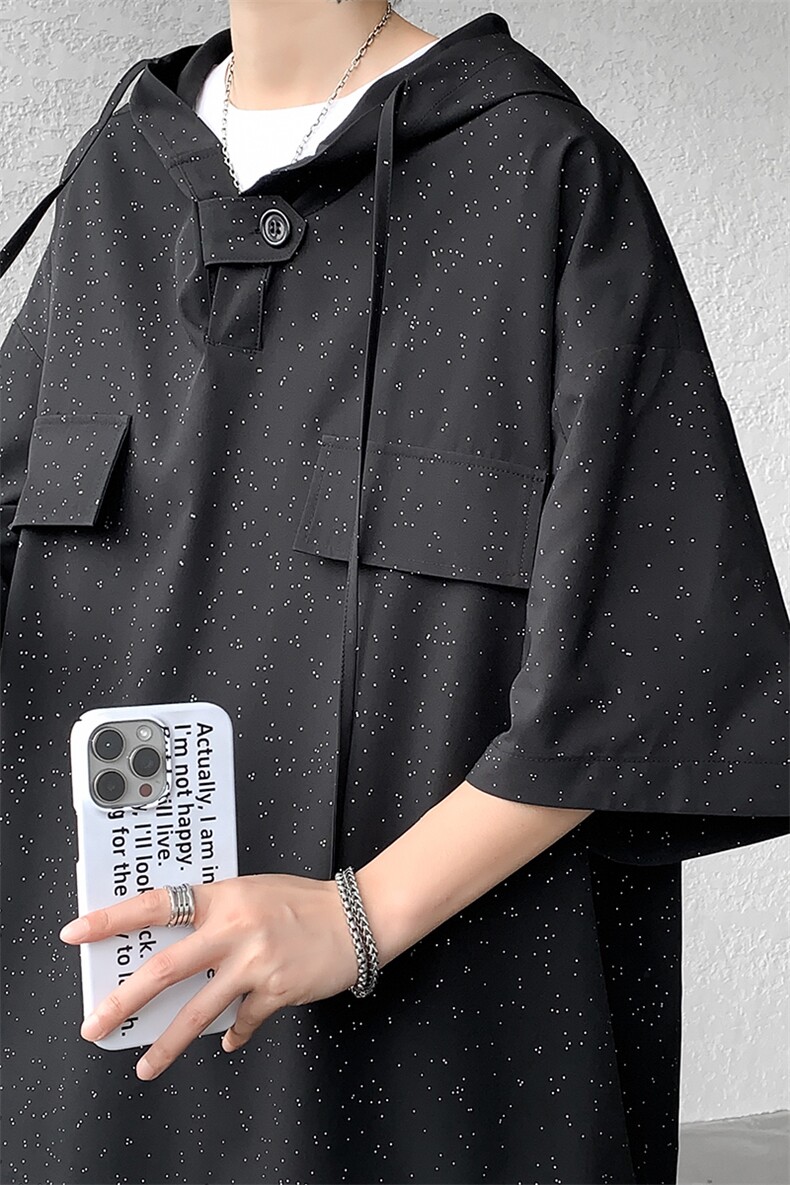 高品质高垂感星空短袖大码T恤宽松百搭DSA059-10041-P38控58,男装T恤,电商A059