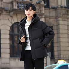 冬装短款90%鹅绒羽绒服连帽男士防寒外套羽绒服H85-P245388元，男装羽绒服，星座1210A