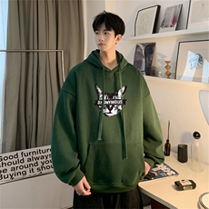 抖音品质秋季320G华棉男士连帽大码印花卫衣WYH514-P45控68，男装卫衣，电商B370