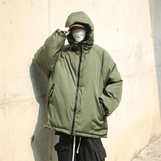 新款冲锋衣棉服秋冬防水复古连帽外套男潮牌ins加厚棉衣VY02-p85，男装棉衣，星座1008