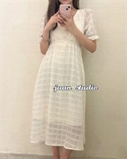 显瘦显白连衣裙，女装连衣裙，JUAN