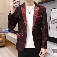 新品韩版休闲潮流时尚帅气修身男士西服单西外套，男装西服，星座613B