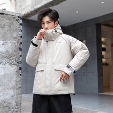2020电商B247冬季新款韩版羽绒服白鸭绒短款大口袋潮流男910，男装羽绒服，电商B247