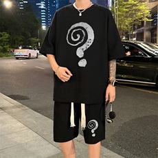 套装！华夫格套装短袖T恤短裤男HTZ535-特p：38，男装牛仔裤，电商B371