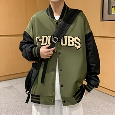 2022秋季拼色棒球服男士上衣宽松夹克衫休闲学生外套CW27P55，男装夹克，星座1116-2