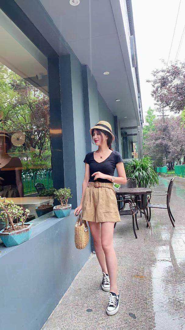 纯苎连衣裙小衫裤子裙子衬衣 时尚风 风淑女风休闲风，女装连衣裙，川哲