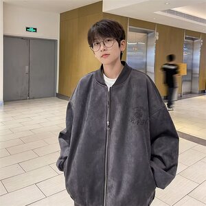 美式复古棒球服外套男款秋冬季加棉加厚潮牌休闲夹克WY6611P75,秋冬猫跟靴穿搭图片