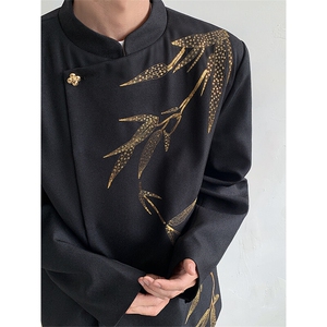 现货！25喜服亮片重工刺绣新中式西服外套xz92-p158图片