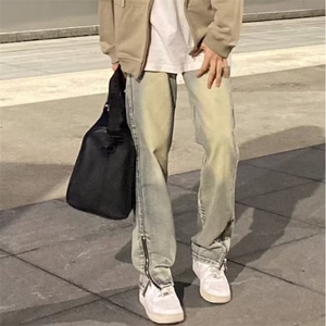 长裤春季青春流行男新款宽松直筒中腰潮牛仔裤潮流气质时尚NZ749图片