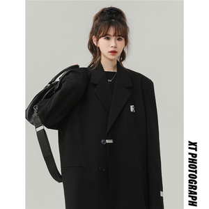 1中性金属搭扣大码M-5XL西服女96%聚酯纤维4%氨纶XF77068P85控128图片