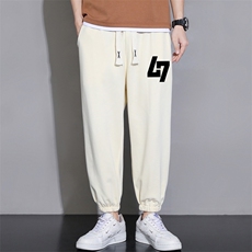 2026夏季新款潮流男士印花九分裤薄款休闲运动裤大码K902-P15，女装休闲裤，星座1816-2（原1210–2）