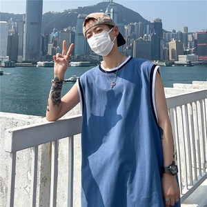 港风玮 电商A088-BX5001-TP20 100 夏季新款宽松无袖T恤 控35图片