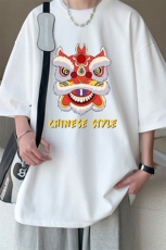 230g重磅纯棉短袖t恤男大码半袖半截袖DX17185-P20，男装T恤，电商A040
