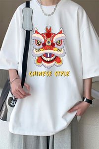230g重磅纯棉短袖t恤男大码半袖半截袖 DX17185-P20图片