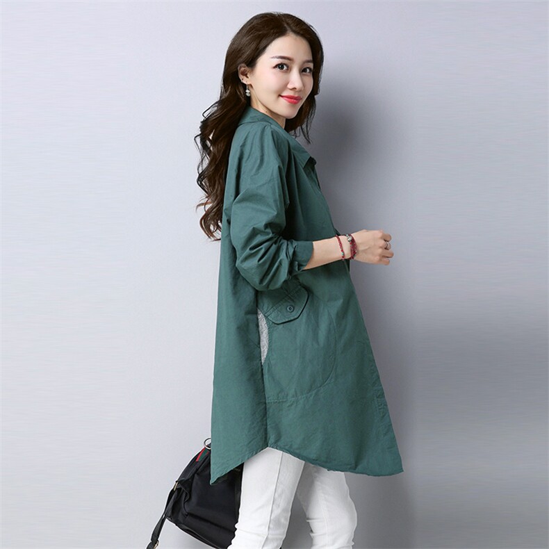 纯棉风衣女中长款2025春秋新款爆款中年妈妈宽松大码休闲薄款外套，女装风衣，秋牧寒烟