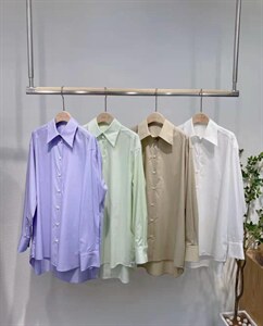 高廓形衬衫,女装衬衫,禾衣