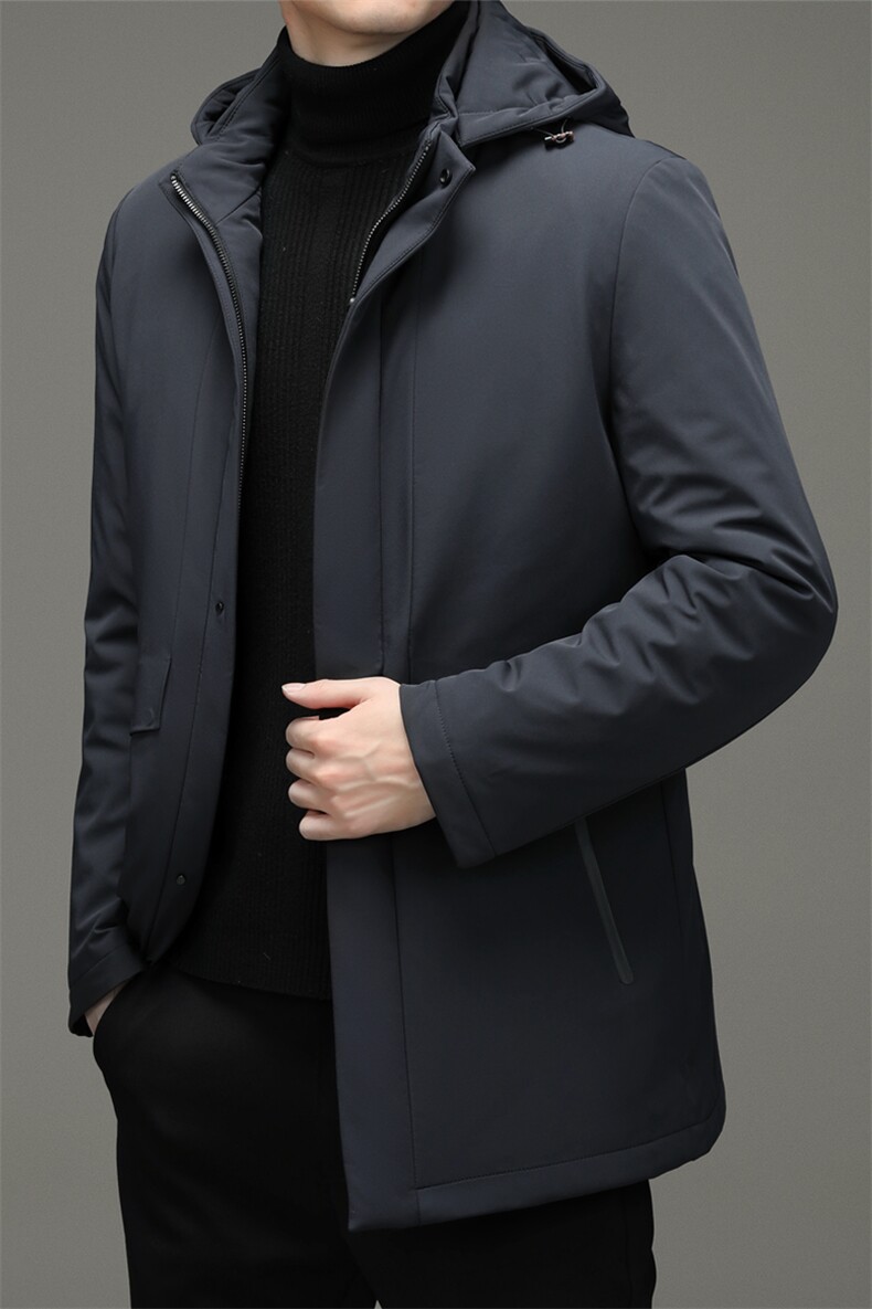 冬季中年鹅绒可脱卸帽羽绒服爸爸装托卸内胆外套DFLDY11002-P345,男装羽绒服,电商B212（原钱塘6029）