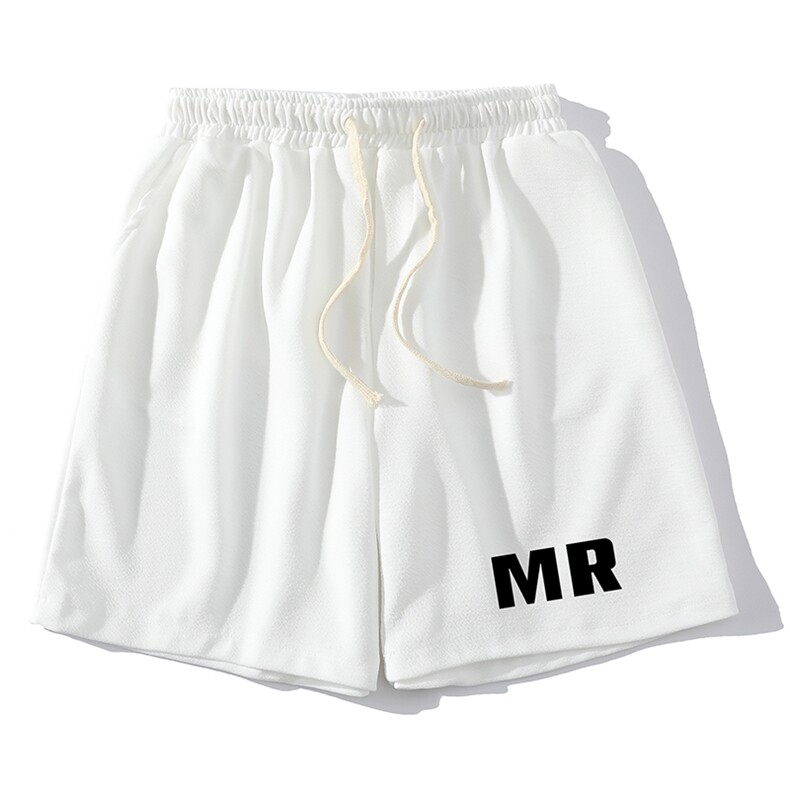 MK37253-P15冰丝短裤男士大码宽松休闲五分裤男运动中裤砖墙,男装休闲裤,电商A040A
