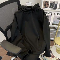 加厚加绒冬款男连帽套头卫衣设计感纽扣休闲保暖外套WY109P50，男装卫衣，星座1013-1