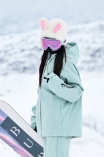 冬款户外加棉加厚单板双板防风防水连帽滑雪服男女同款HF66-P165，男装棉衣，电商A001-1