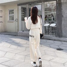 2024年春秋新款欧货高级感网红炸街卫衣时尚休闲运动服两件套装女图片
