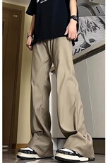 2025美式春季慵懒风垂感拼接裁剪微喇西裤休闲长裤K167，男装西裤，星座1206（原A206）