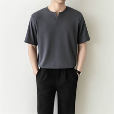 夏打底衫纯色百搭纯色圆领T恤短袖轻熟风A236-82557-特P33，男装T恤，电商A236