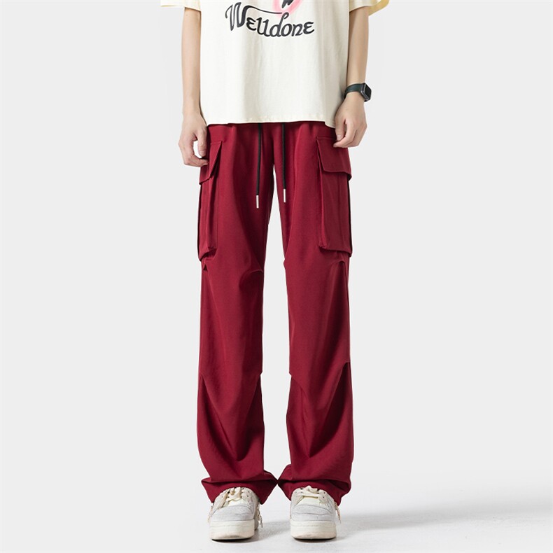 2024夏季新款无影墙大码伞兵工装冰丝裤M-5XHK24617-特P30,男装工装外套,电商A022