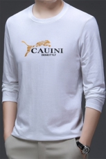 春秋季新款圆领T袖男生休闲纯色长袖t恤潮流青年打底衫上衣，男装T恤，电商B212（原钱塘6029）