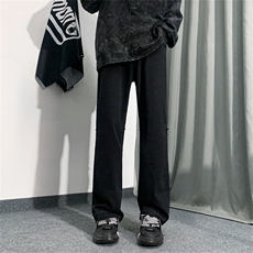 春季新款美式复古vibe裤子ins高街潮水洗黄泥染牛仔裤男N0932-P40，男装牛仔裤，星座308B-1