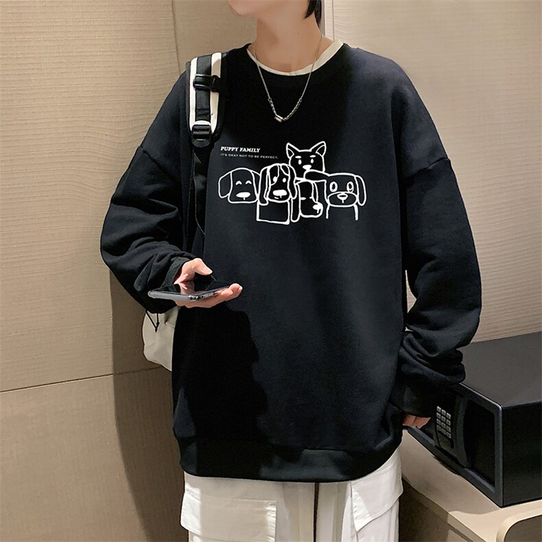 8XL圆领卫衣男超大码胖子肥佬大号长袖t恤S6404-P28图片