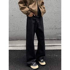 2025秋季新款外景微喇拼接丹宁牛仔裤M-5XLGK25939-P50，男装牛仔裤，电商A022