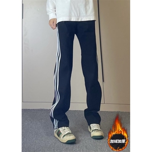【有货】WK01CC常规特P43 加绒特P50 三条杠裤子男条纹运动卫裤图片