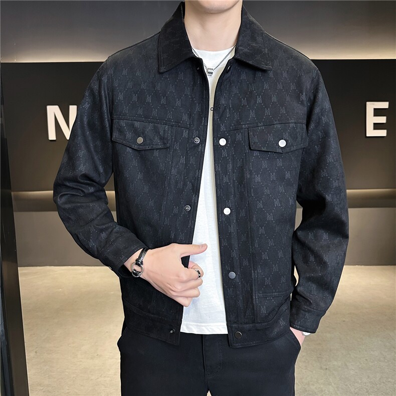 皮夹克男2026春季皮衣外套男C317-26123-P155,男装夹克,电商C317