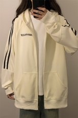 卫衣开衫男女连帽外套春秋新款宽松百搭上衣XZ102B-1W2558P65，女装短外套，星座102B-1