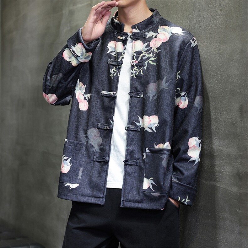 2026春装新款 风夹克外套 新中式蟠桃唐装复古汉服 2511-P128图片