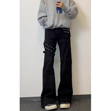 【008】装牛仔裤男美式高街修身喇叭裤子秋季A079-NA546-P52，男装牛仔裤，电商A079